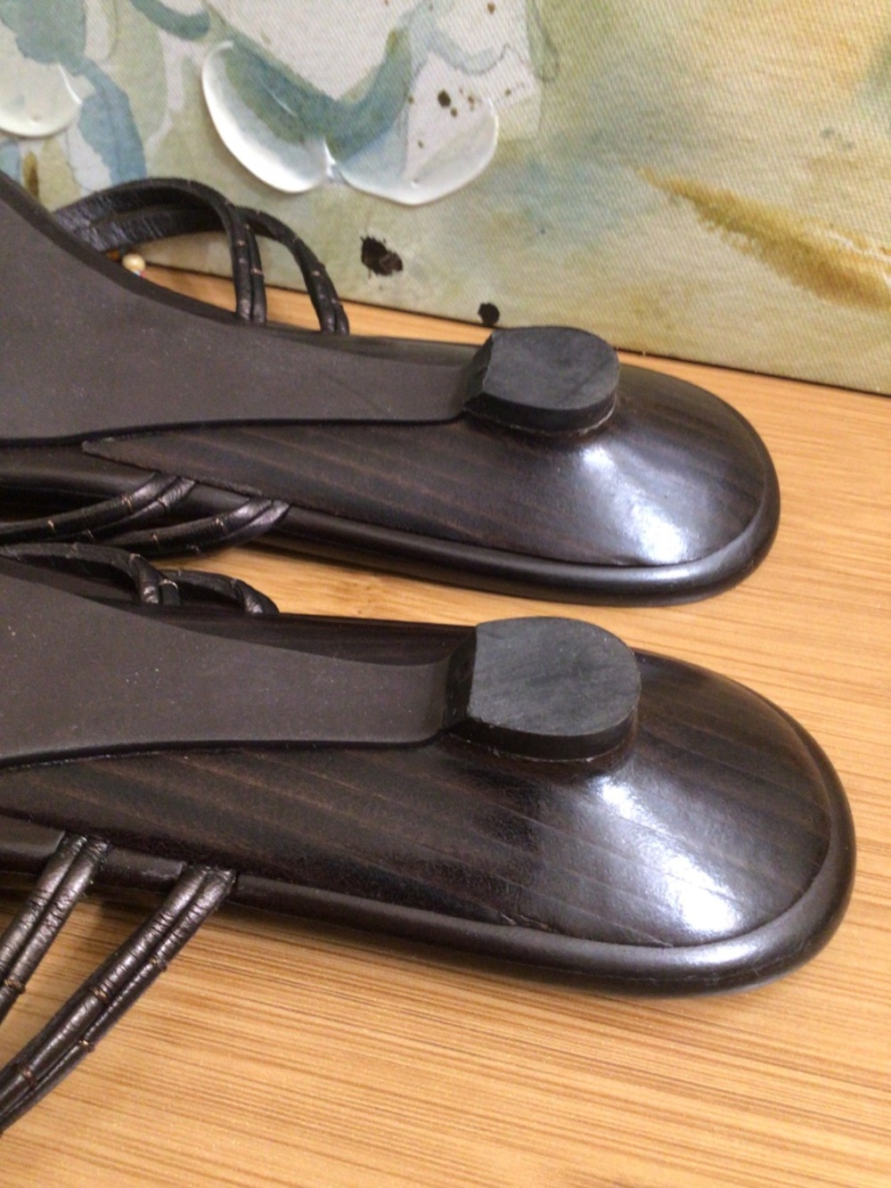 Cole Haan Dark Brown Beaded Tassel Sandals - Picture 8 of 15